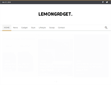 Tablet Screenshot of lemongadget.com